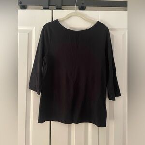 GAP Black Long Sleeve Women's Tee